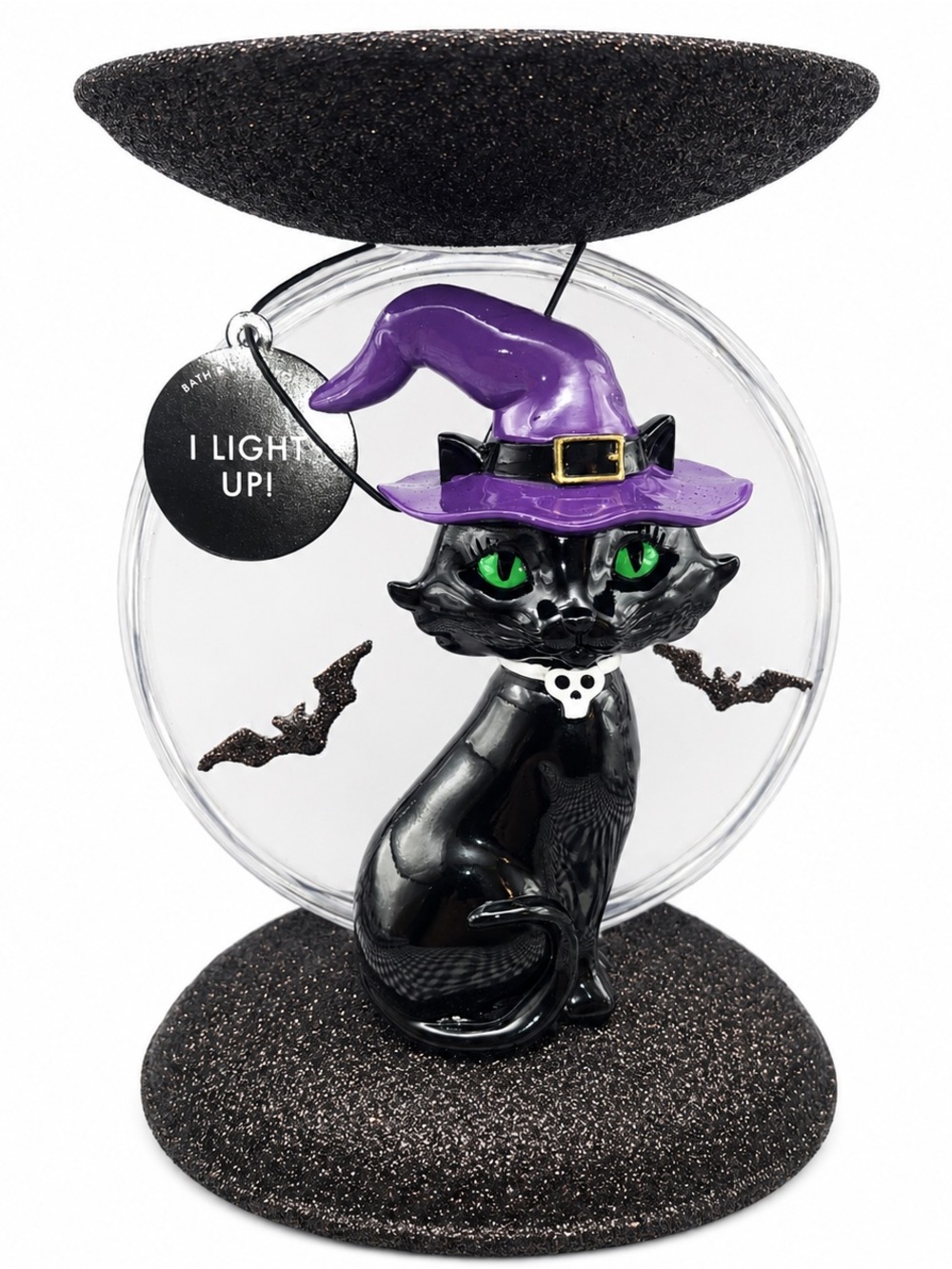 Bath & Body Works Cat & Moon Light-Up 3-Wick Candle Holder Halloween 2026